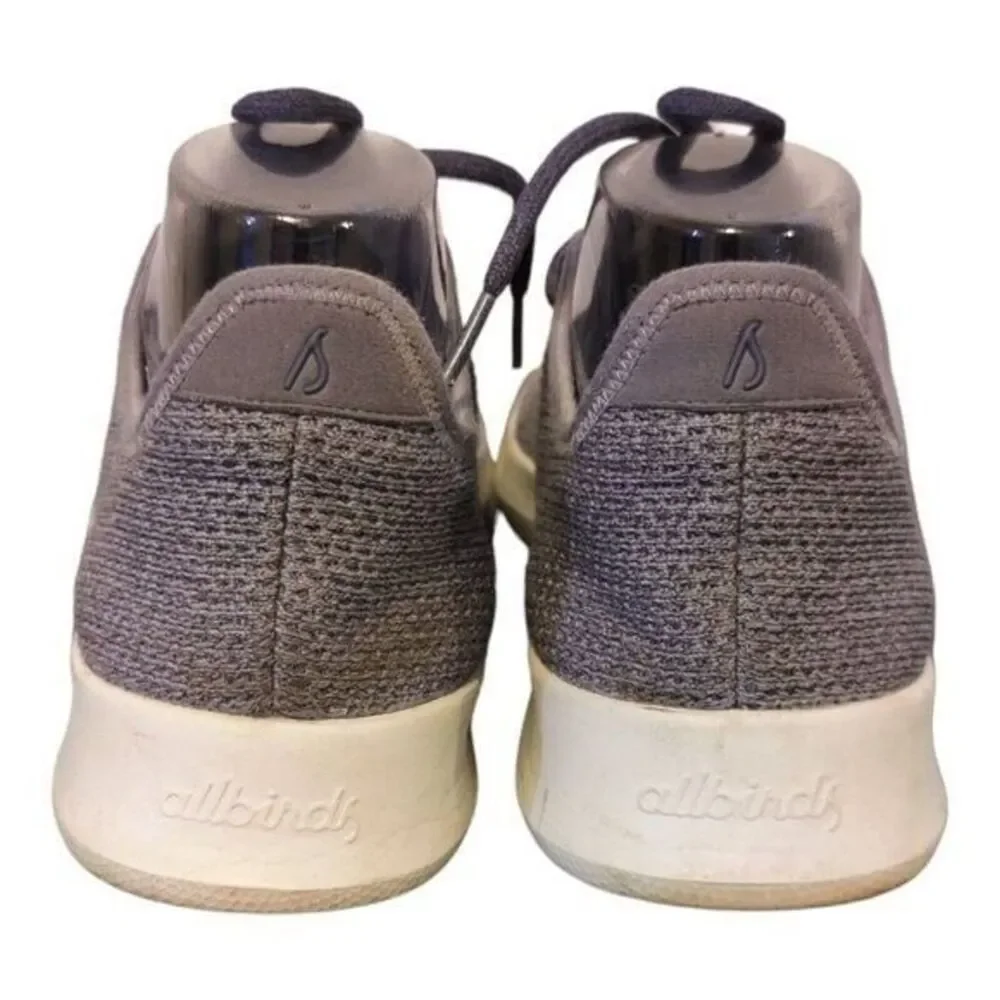 Allbirds Women's Tree Runners Knit Sneakers Lace Up Low Top Gray/Blue Size 9